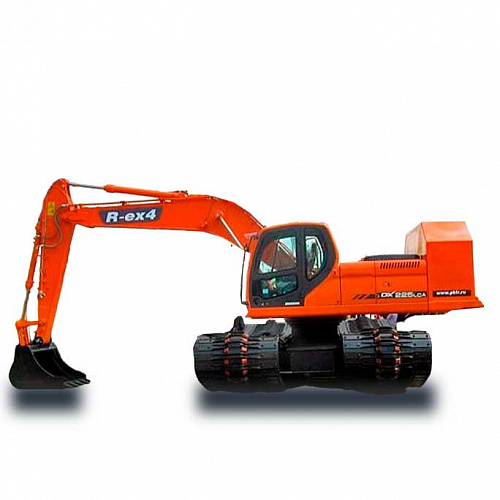 Снегоболотоход R-ex4 на базе Develon (Doosan) DX225LCA